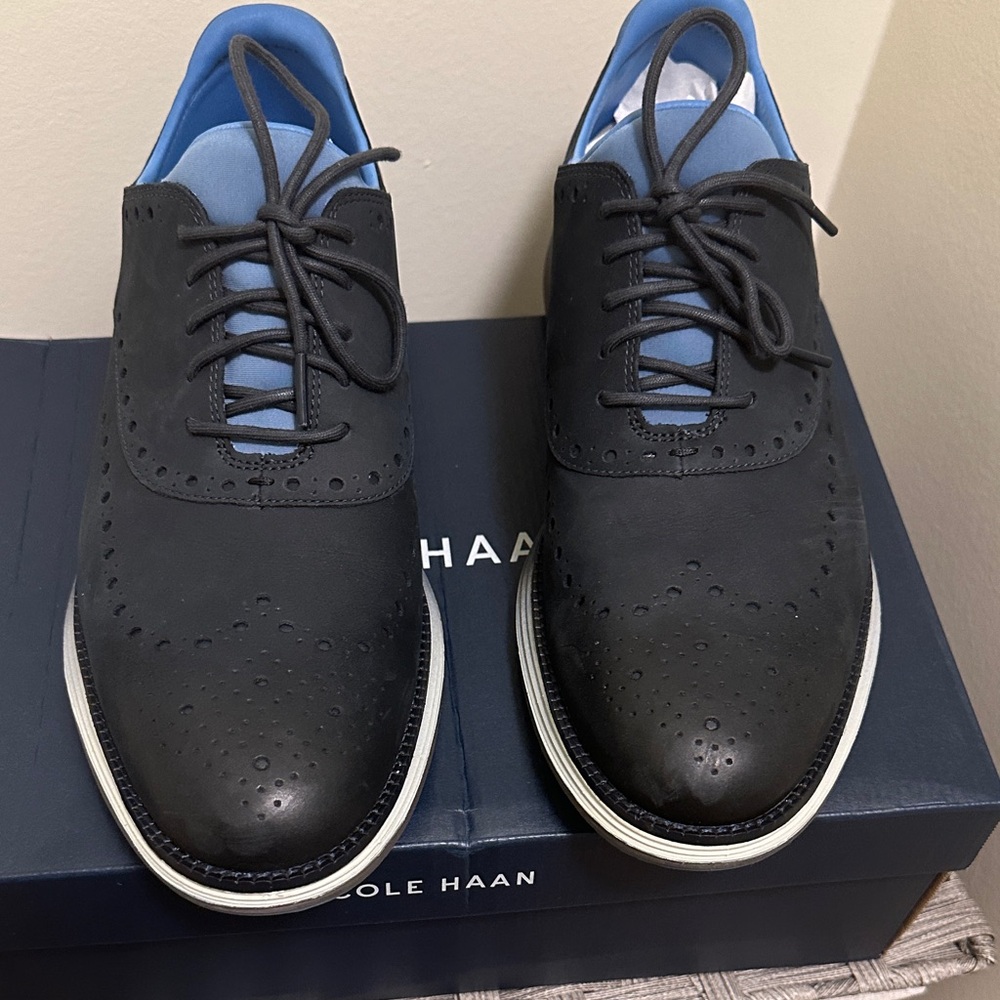 Cole Haan Men's  Blue Oxford Shoes